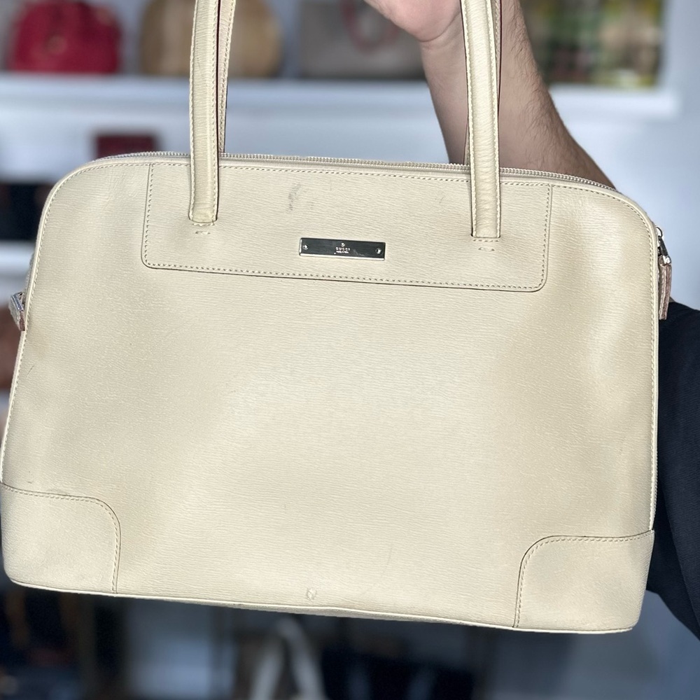GUCCI CREAM SHOULDER BAG